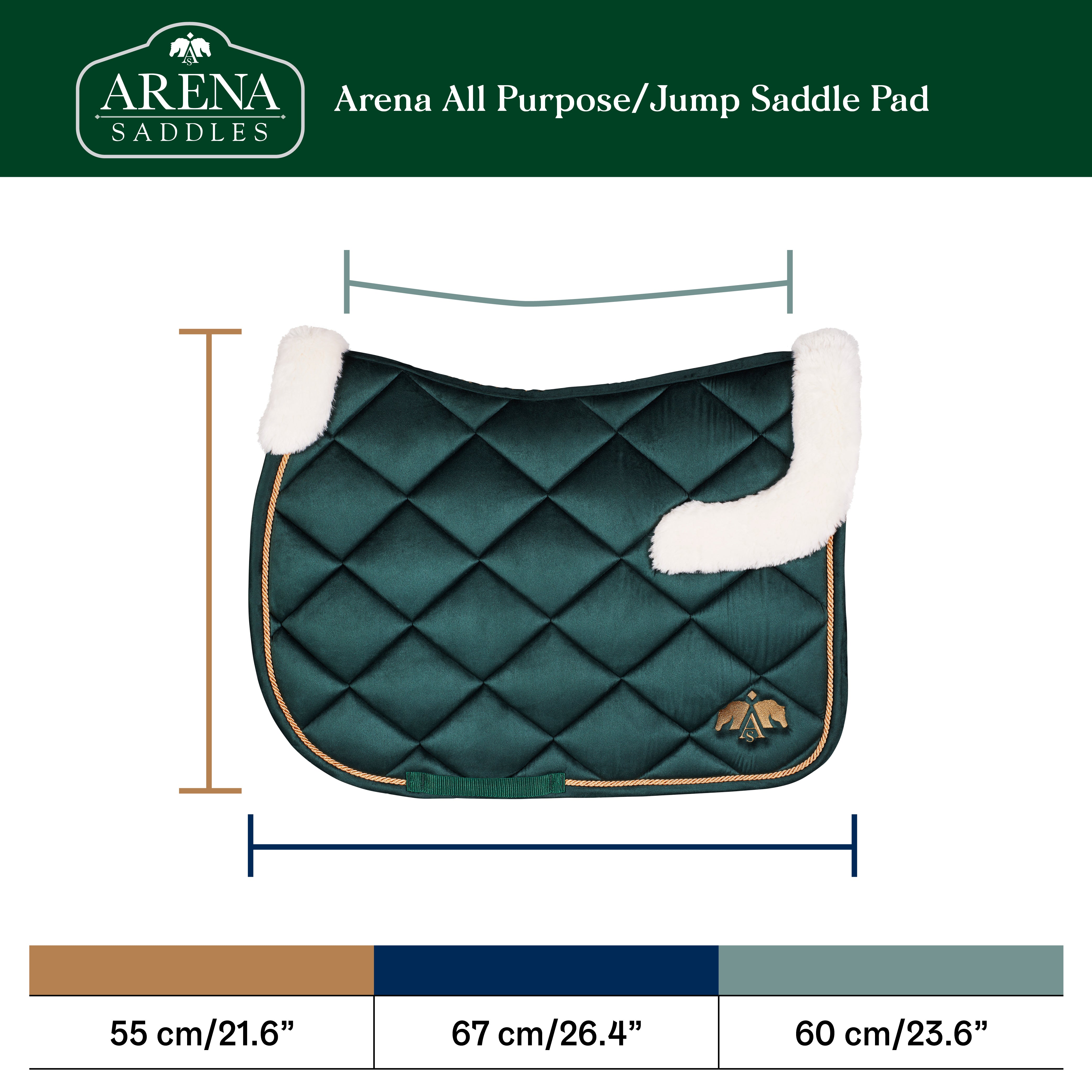 Arena All Purpose/Jump Saddle Pad
